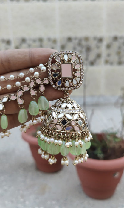 Anaya Mirror Jhumki Tikka