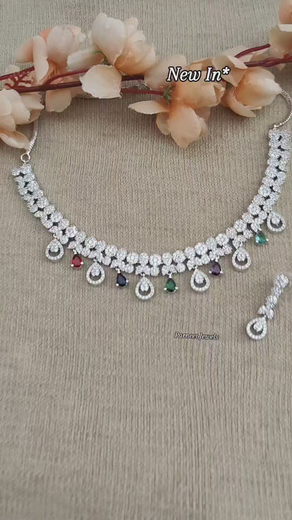 Athira AD/CZ Necklace Set