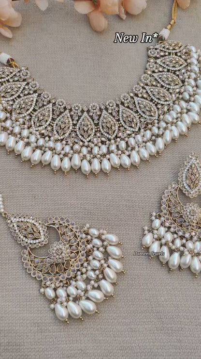 Alicia Polki Semibridal Necklace Set