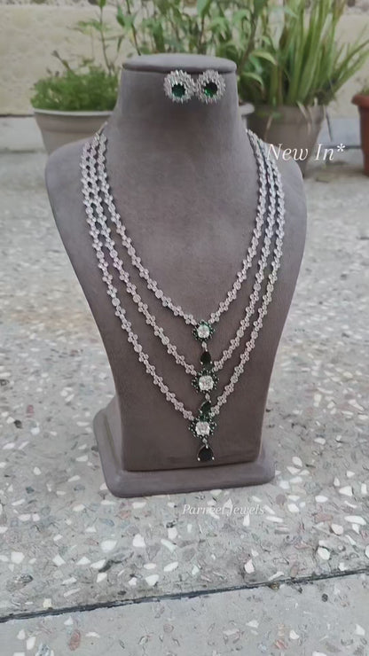 Nitya AD/CZ Long Necklace Set