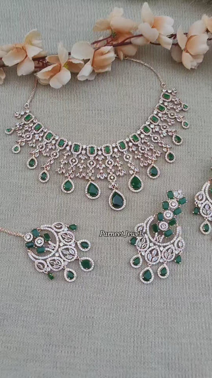 Swati AD/CZ Necklace Set