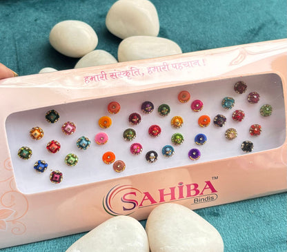 Multi Medium Round Bindi Card