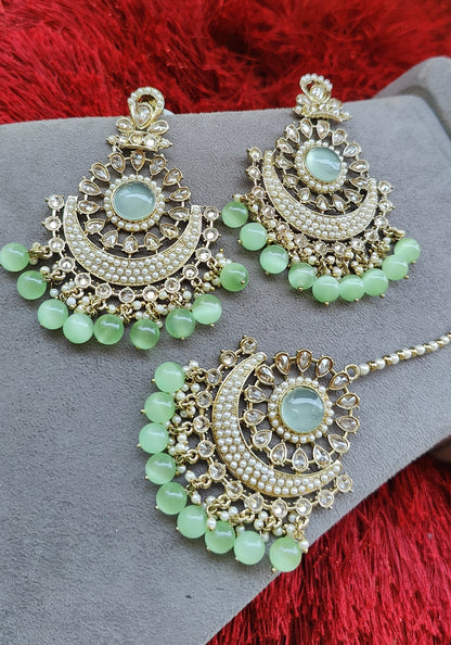 Kalpana Polki Earrings Tikka