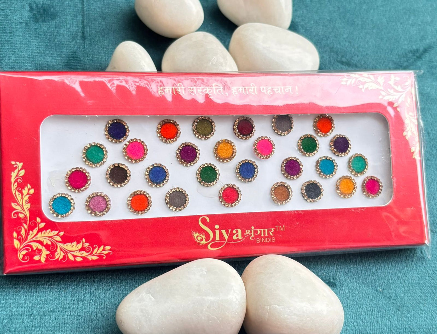 Round Velvet Bindi (Biggest) Card