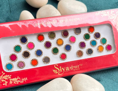 Round Velvet Bindi (Biggest) Card