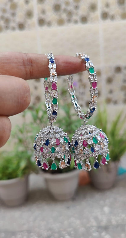 Saavi AD Oversized Balis Earrings