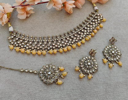Shifa Polki Choker Set