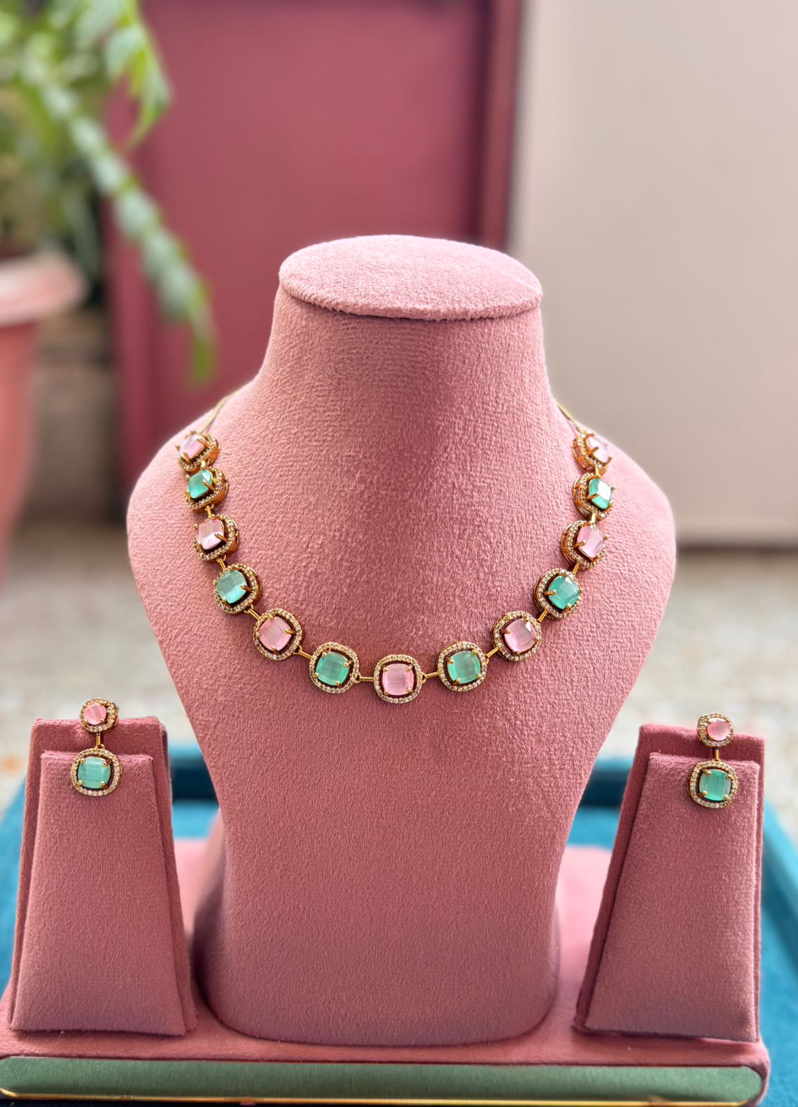 Vaishali AD/CZ Necklace Set