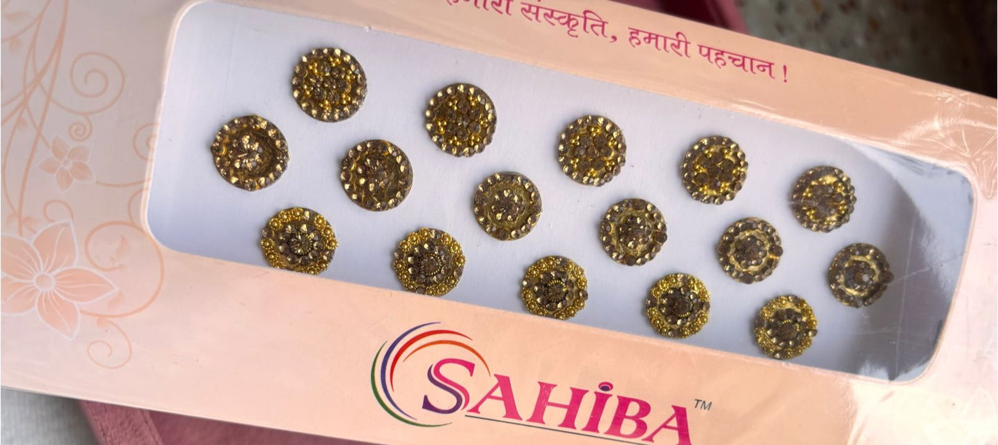 Big-Sized Gold Bindi Card