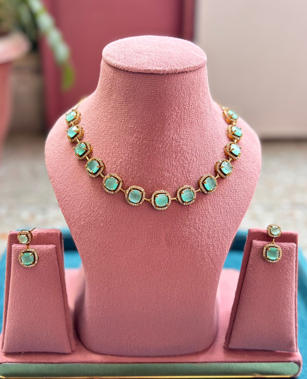 Vaishali AD/CZ Necklace Set
