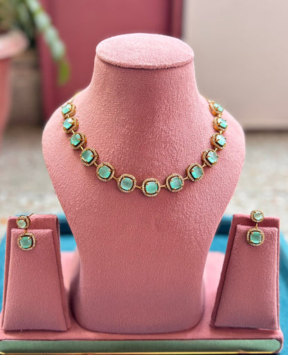Vaishali AD/CZ Necklace Set