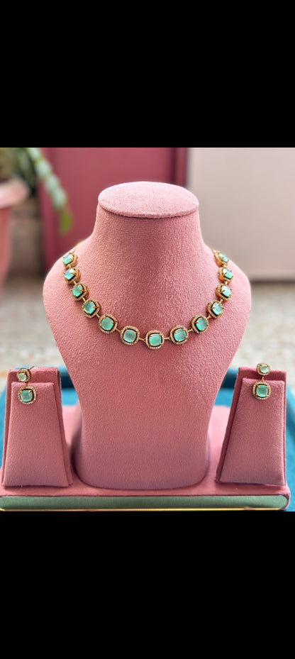 Vaishali AD/CZ Necklace Set