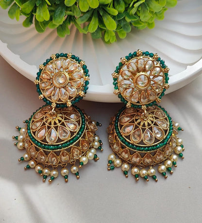 Hedya Polki Jhumkas