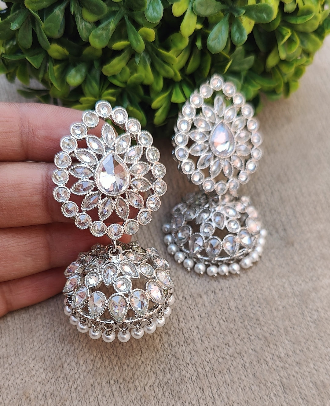 Sehar Polki Jhumkas