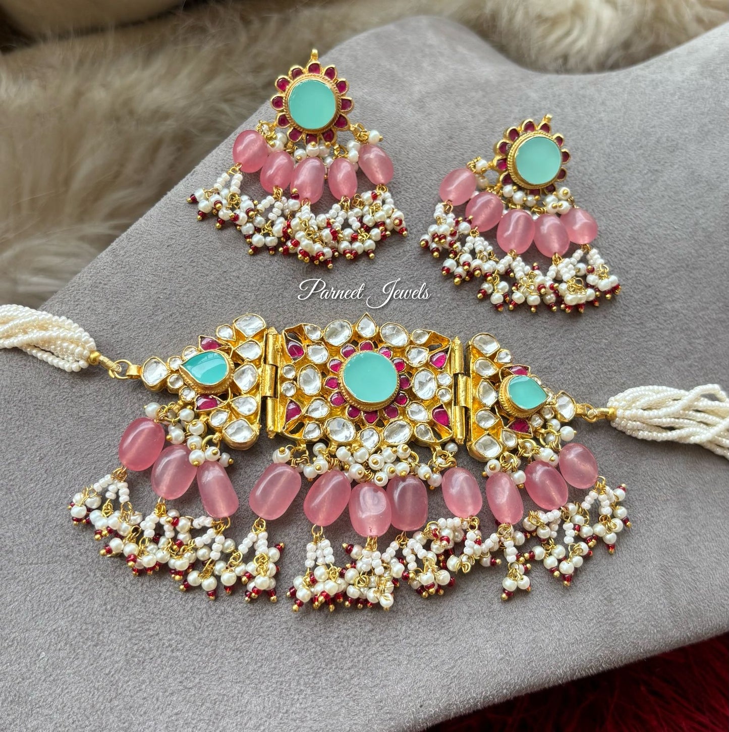 Deetya Pachi Kundan Choker