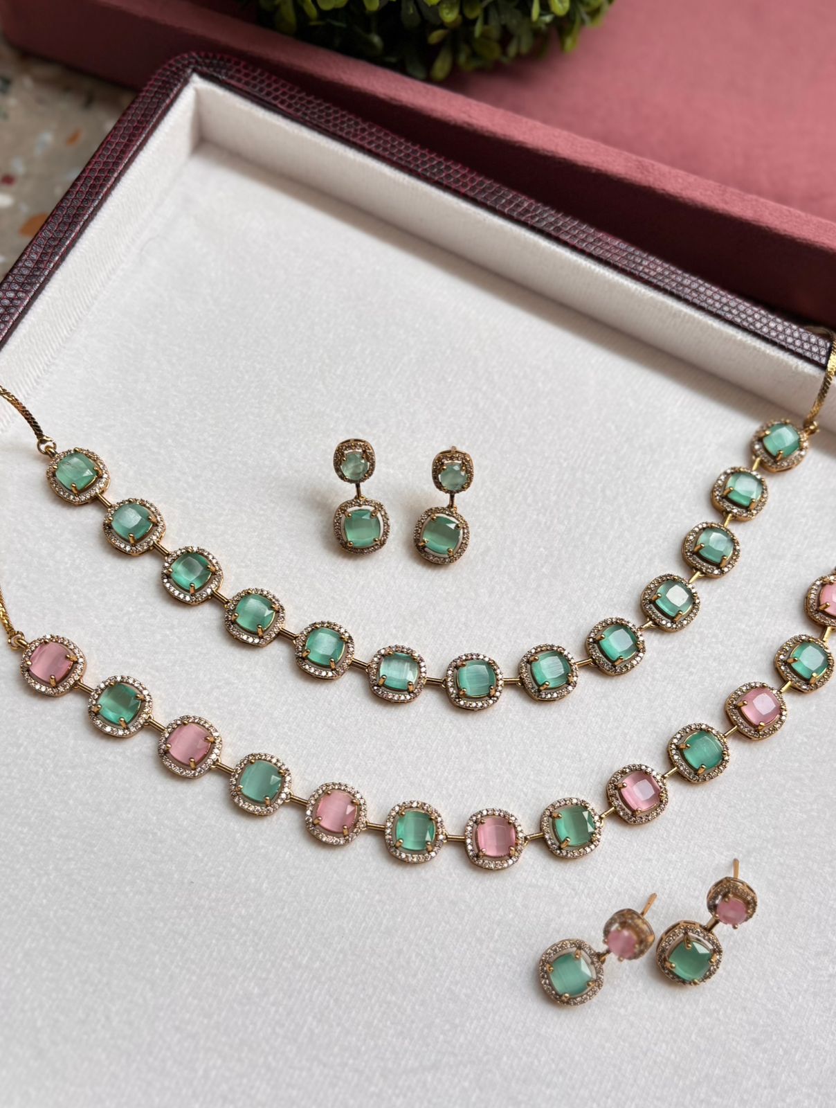 Vaishali AD/CZ Necklace Set