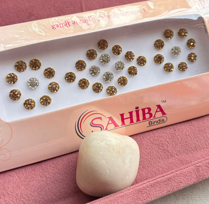 Silver-Gold Bindi Card