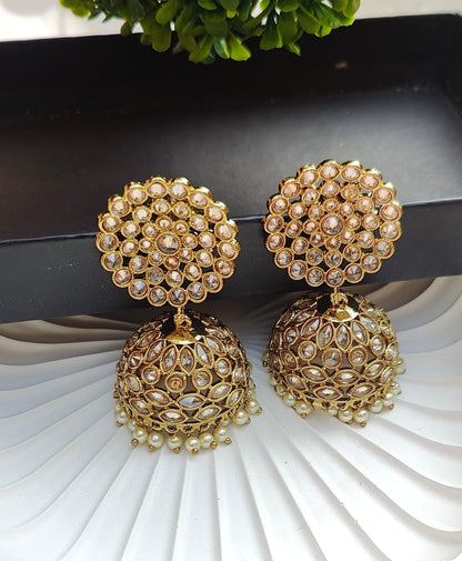 Sanjh Polki Jhumkas
