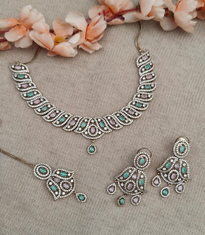 Teji AD/CZ Necklace Set