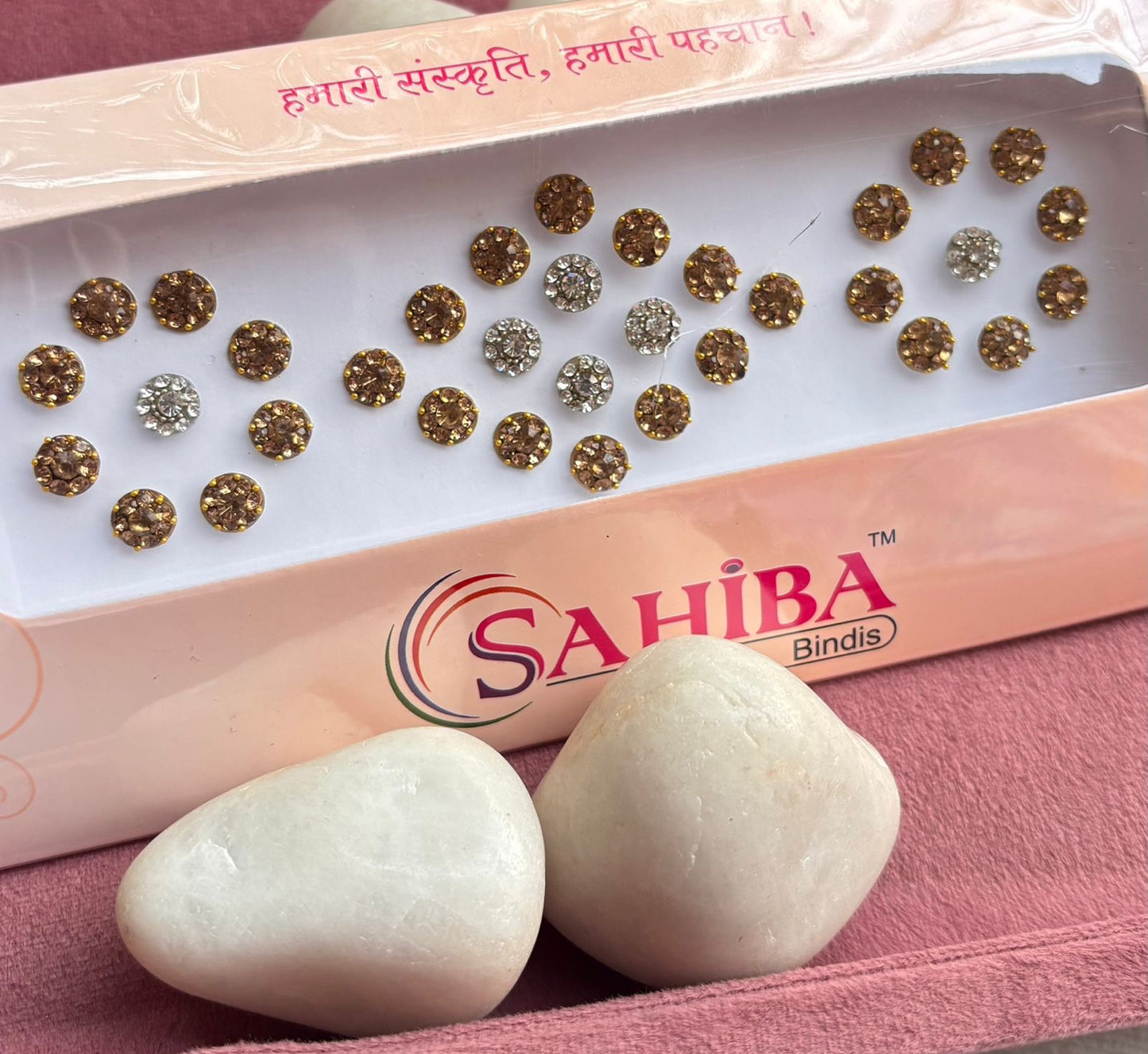 Silver-Gold Bindi Card