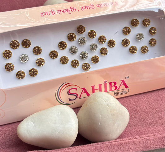 Silver-Gold Bindi Card