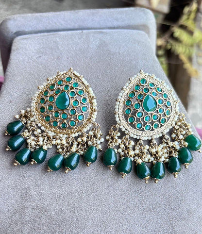 Vikruti Polki Earrings Tikka