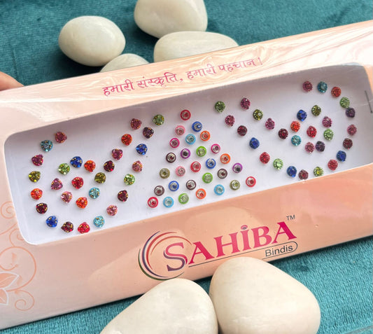 Multi Small Round Bindi Card