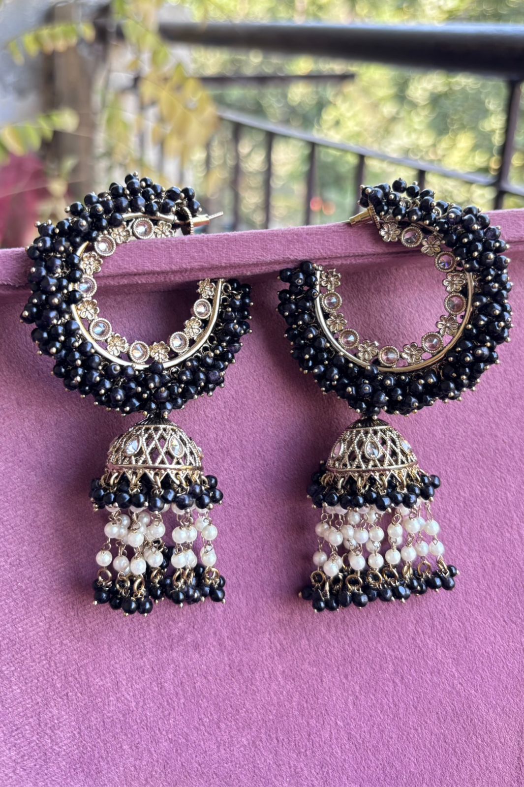 Sanita Oversized Polki Earrings