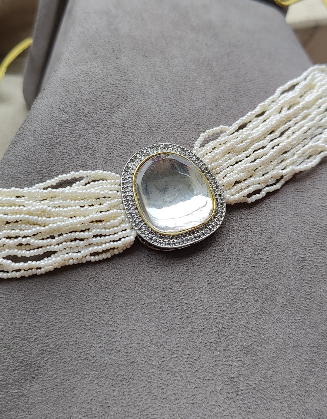 Tiara Uncut Beaded Choker