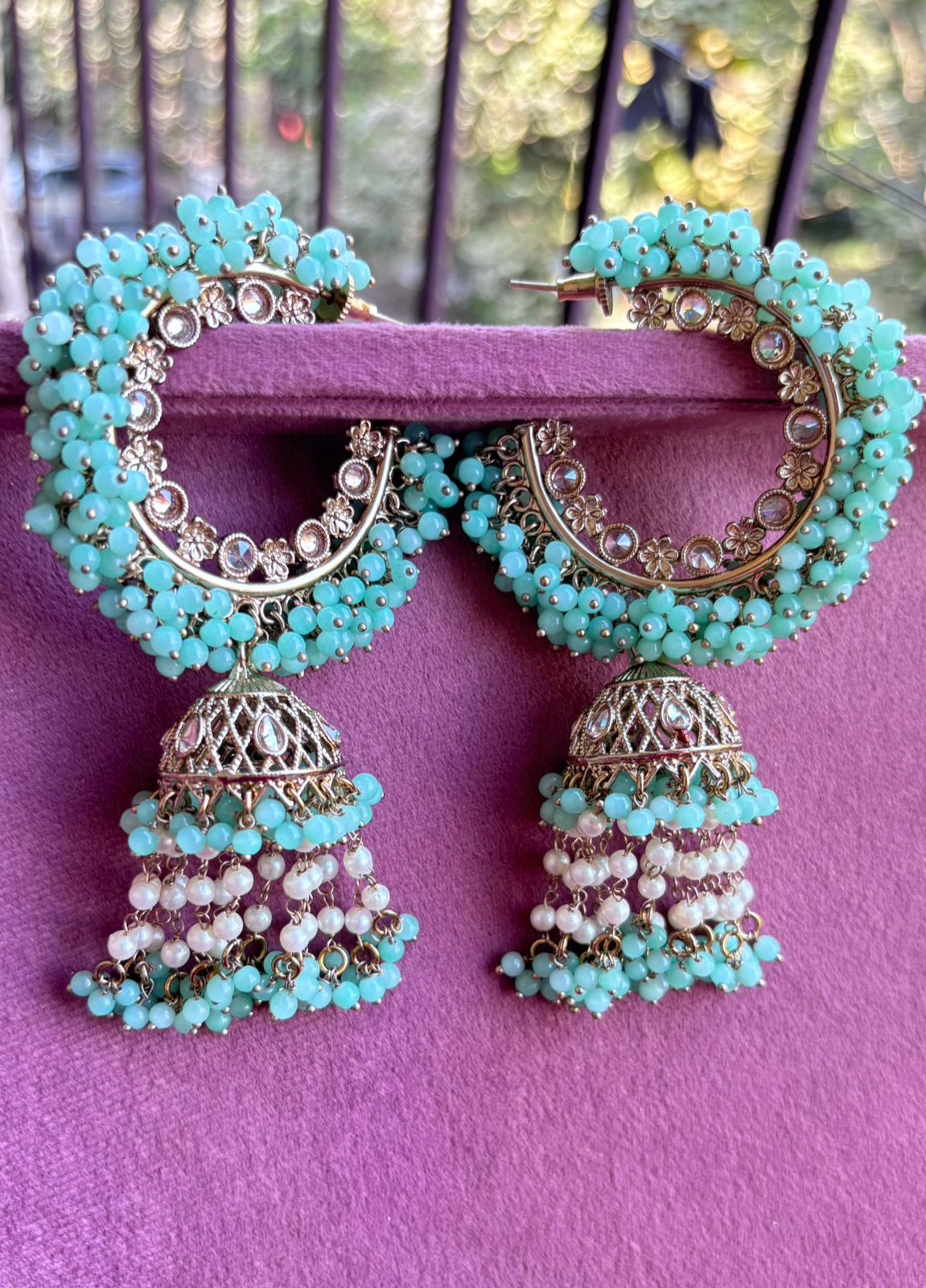 Sanita Oversized Polki Earrings