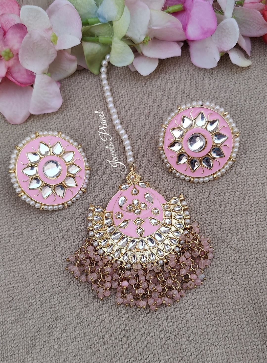 Kusha Kundan Earrings Tikka