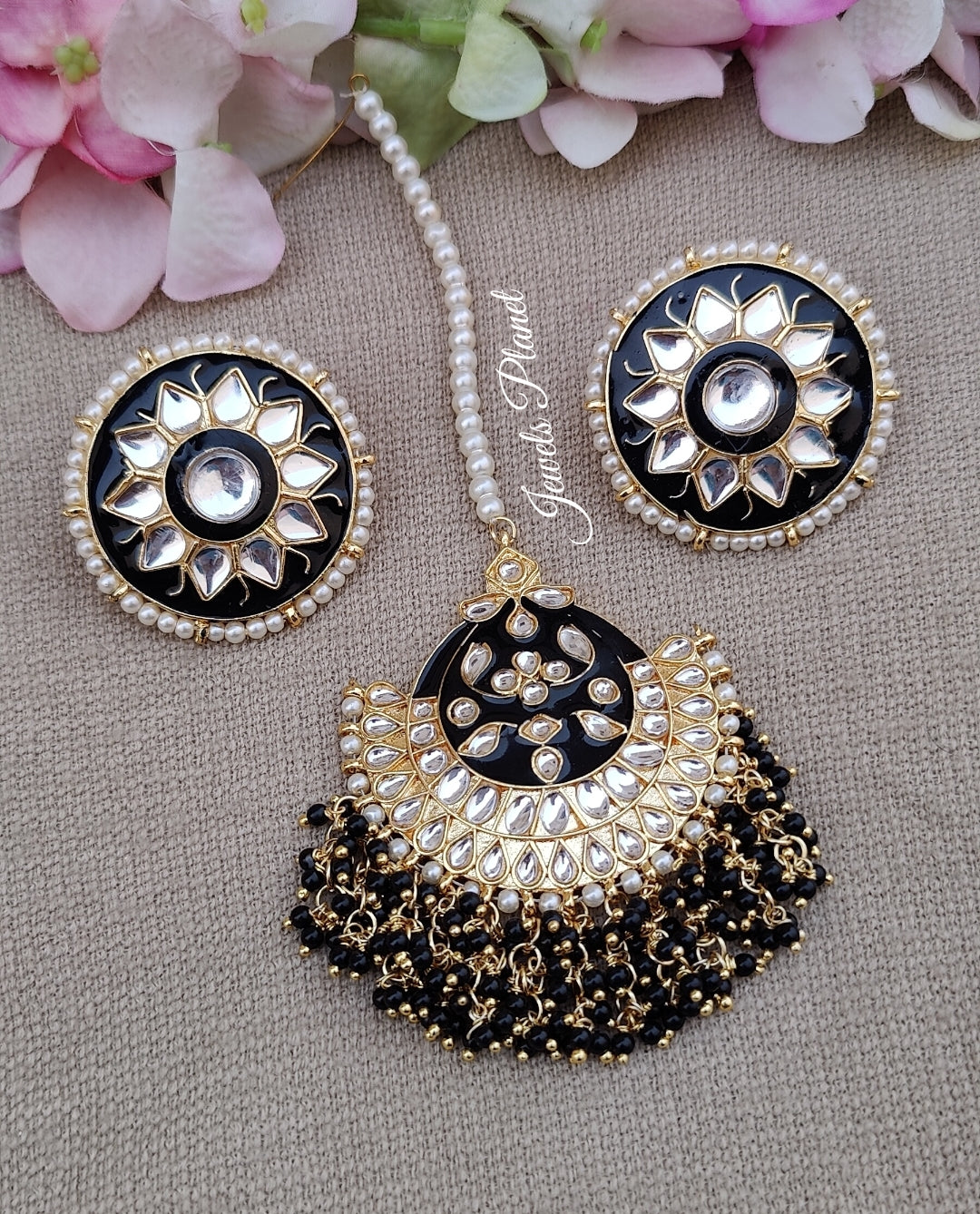 Kusha Kundan Earrings Tikka