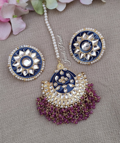 Kusha Kundan Earrings Tikka