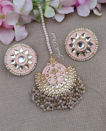 Kusha Kundan Earrings Tikka