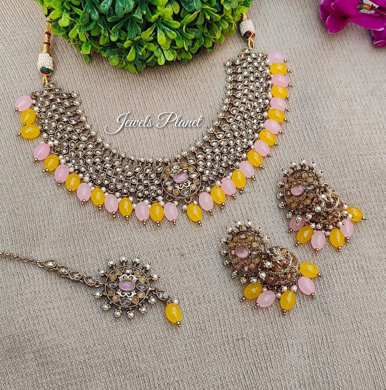 Bani Polki Necklace Set