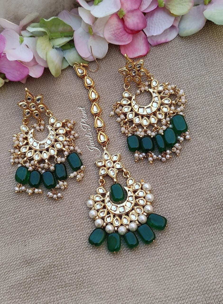 Ariana Kundan Earrings Tikka