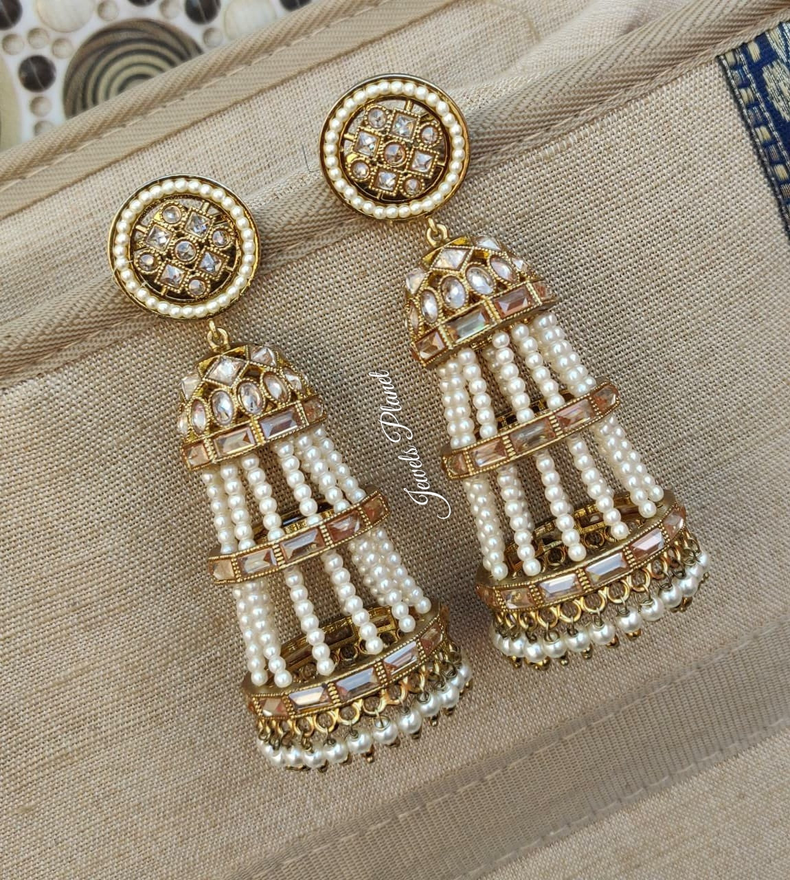 Sherin Polki Jhumkas