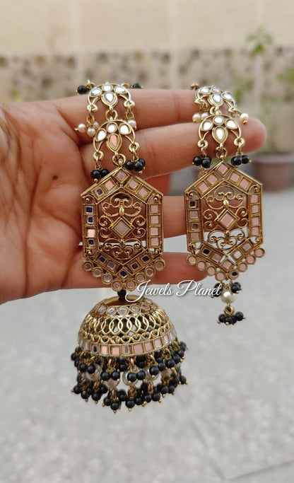 Kimaya Mirror Jhumki Tikka