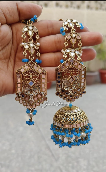 Kimaya Mirror Jhumki Tikka