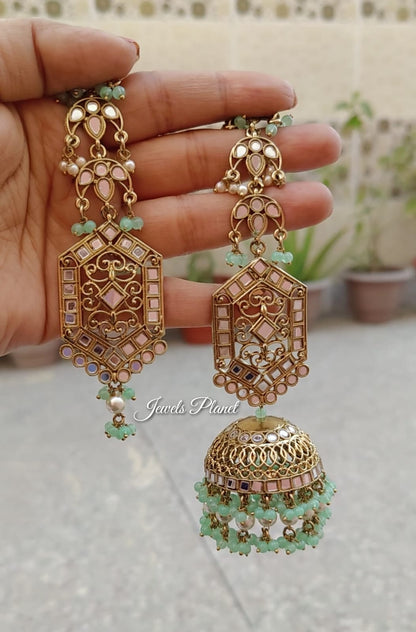 Kimaya Mirror Jhumki Tikka