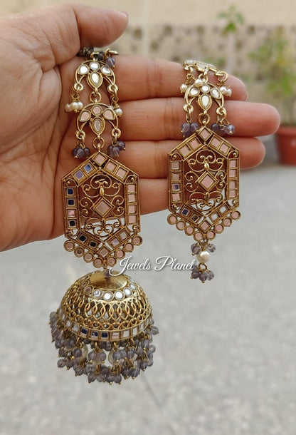 Kimaya Mirror Jhumki Tikka