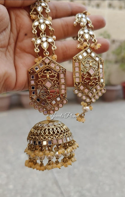 Kimaya Mirror Jhumki Tikka