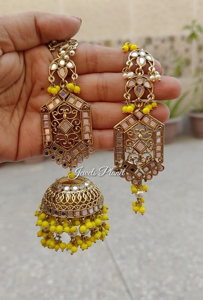 Kimaya Mirror Jhumki Tikka