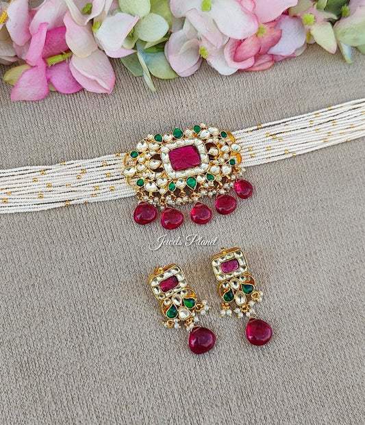 Dhara Pachi Choker Set