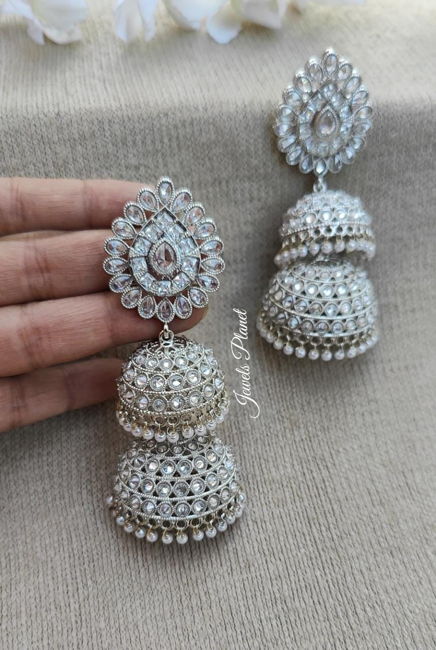 Ranu Polki Jhumkas