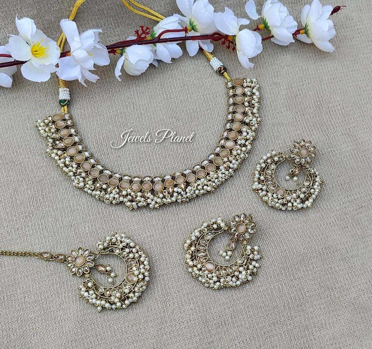 Sana Polki Necklace Set