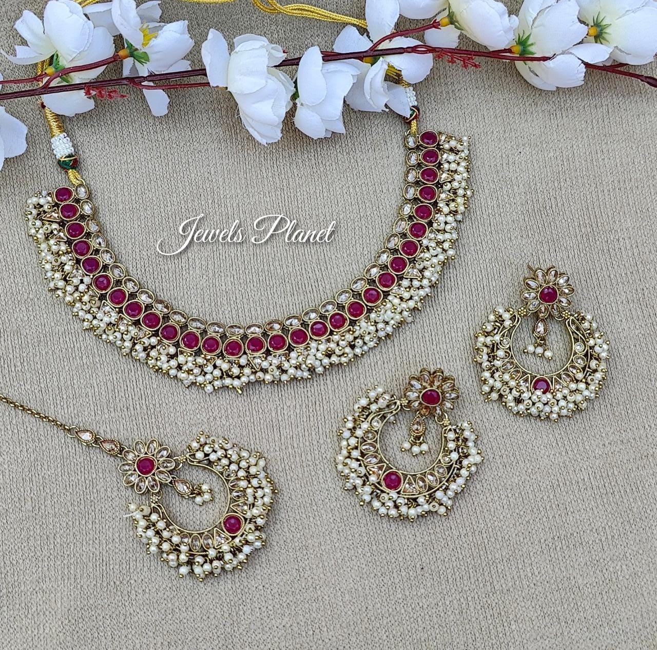 Sana Polki Necklace Set