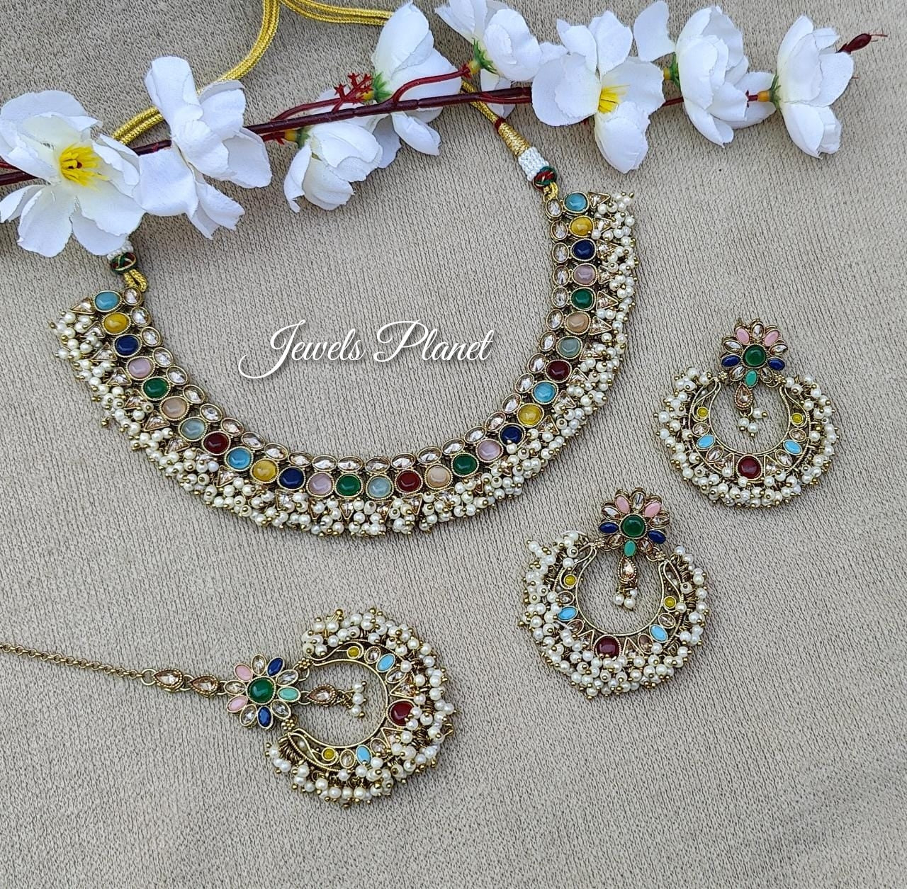 Sana Polki Necklace Set