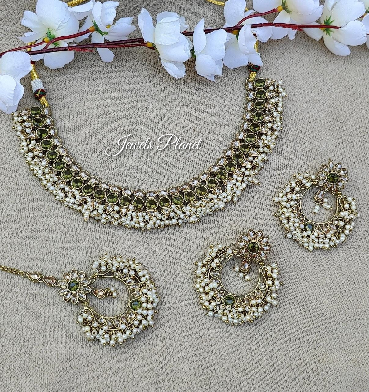 Sana Polki Necklace Set