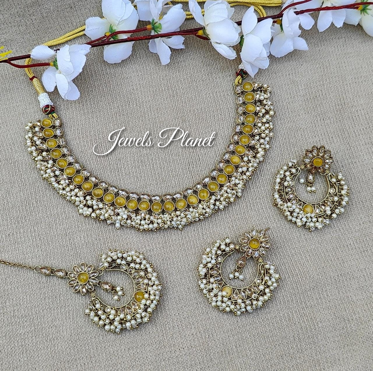 Sana Polki Necklace Set